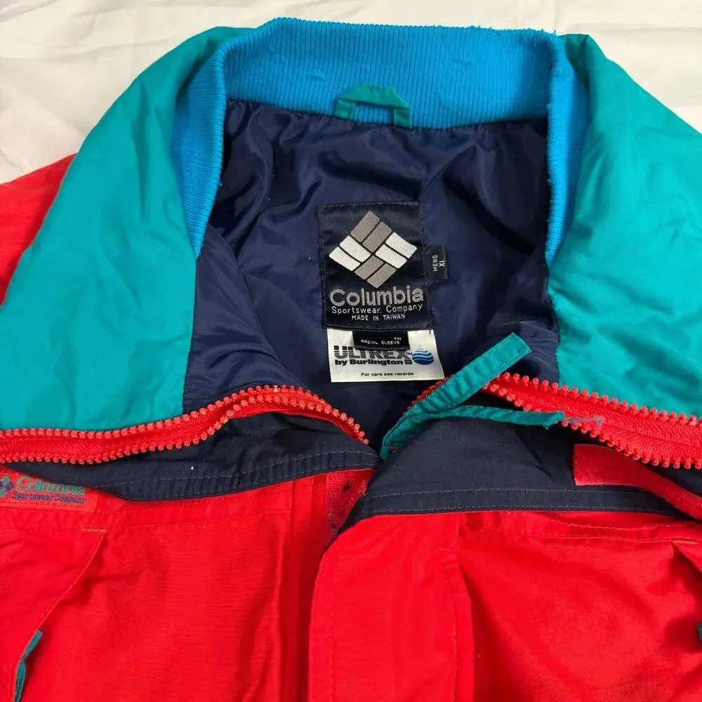 Vintage Columbia Powder Keg Color Block Ski Jacket Size XL - Picture 3 of 4